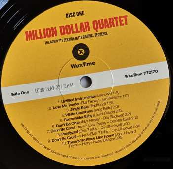 2LP The Million Dollar Quartet: Million Dollar Quartet LTD 59501
