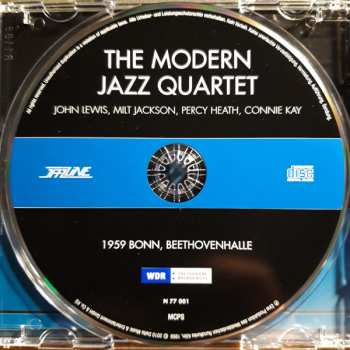 CD The Modern Jazz Quartet: 1959 Bonn, Beethovenhalle 368587