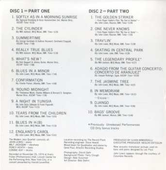 2CD The Modern Jazz Quartet: The Last Concert 48313