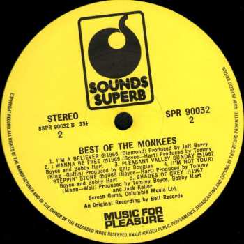 LP The Monkees: Best Of The Monkees