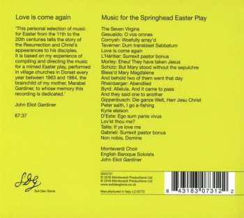 CD The Monteverdi Choir: Love Is Come Again 93789