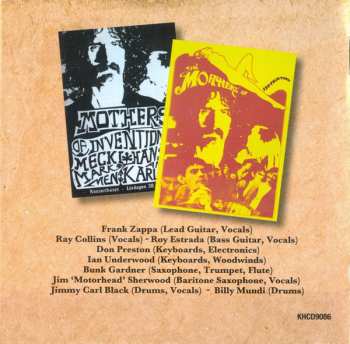 CD The Mothers: Live In Sweden 1967 424524