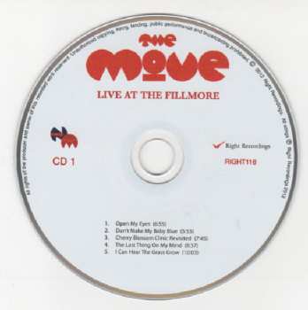 2CD The Move: Live At The Fillmore 1969 473177