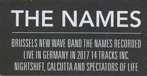 CD The Names: German Nights 527916