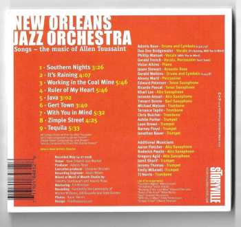 CD The New Orleans Jazz Orchestra: Songs - The Music Of Allen Toussaint 537909