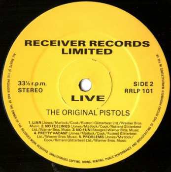 LP Sex Pistols: Live