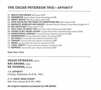 CD The Oscar Peterson Trio: Affinity LTD 244415