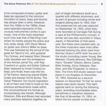 CD The Oscar Peterson Trio: At The Stratford Shakespearean Festival 90821