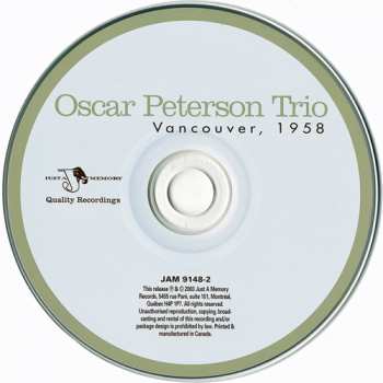 CD The Oscar Peterson Trio: Vancouver , 1958 48662
