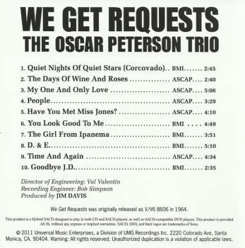 SACD The Oscar Peterson Trio: We Get Requests 277698