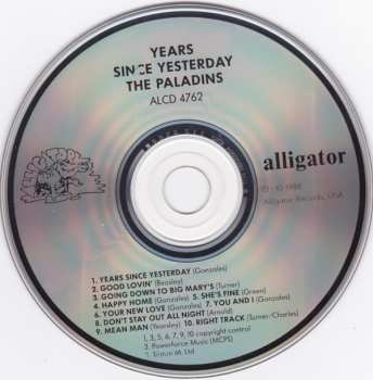 CD The Paladins: Years Since Yesterday 436261