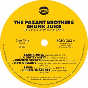 LP The Pazant Brothers: Skunk Juice : Dirty Funk From The Big Apple 135237