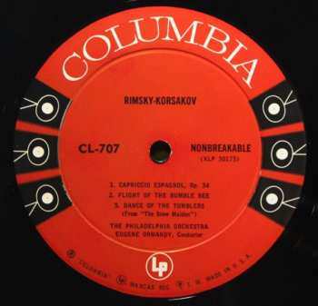 LP The Philadelphia Orchestra: Capriccio