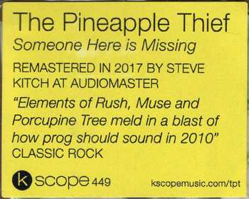 CD The Pineapple Thief: Someone Here Is Missing LTD | DIGI 33422