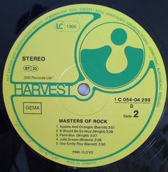 LP Pink Floyd: Masters Of Rock