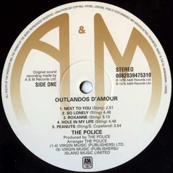 LP The Police: Outlandos D'Amour 381751