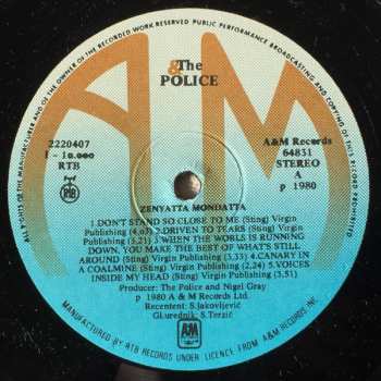 LP The Police: Zenyatta Mondatta 516195