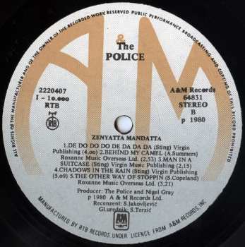 LP The Police: Zenyatta Mondatta 189600