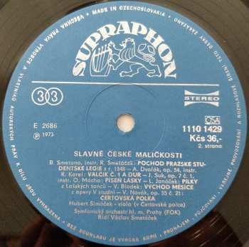 LP The Prague Symphony Orchestra: Slavné České Maličkosti