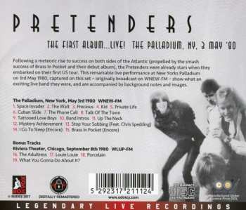 The Pretenders: The Pretenders ‎– The First Album ... Live! The Palladium, NY. 3 May '80