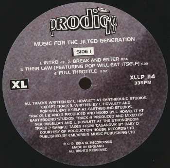 LP The Prodigy: Music For The Jilted Generation 376707