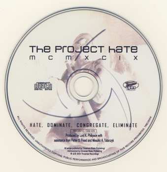 CD The Project Hate MCMXCIX: Hate, Dominate, Congregate, Eliminate 108637