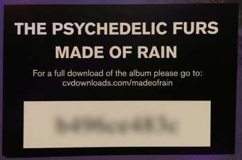 2LP The Psychedelic Furs: Made Of Rain LTD | CLR 144884