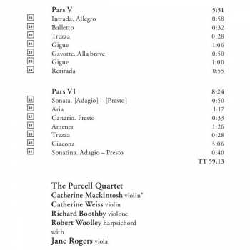 CD The Purcell Quartet: Mensa Sonora, Seu Musica Instrumentalis, Sonata In A Major 314518