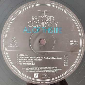 LP The Record Company: All Of This Life 450853