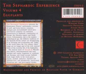 CD The Renaissance Players: The Sephardic Experience Volume 4: Eggplants 349278