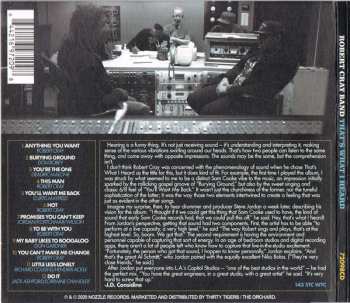 CD The Robert Cray Band: That's What I Heard