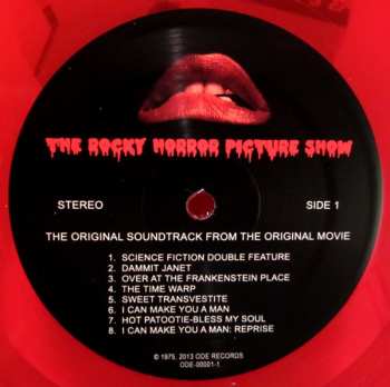 LP "The Rocky Horror Picture Show" Original Cast: The Rocky Horror Picture Show CLR 309108