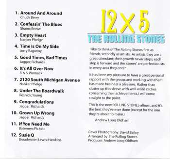CD The Rolling Stones: 12 x 5