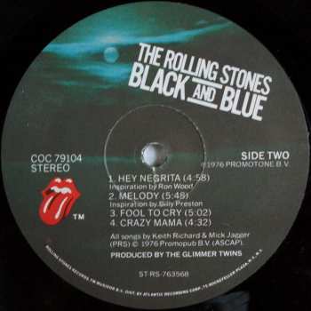 LP The Rolling Stones: Black And Blue 475387