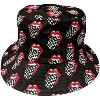 Merch The Rolling Stones: The Rolling Stones Unisex Bucket Hat: Checker Tongue Pattern (large/x-large) Large/X-Large