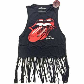 Merch The Rolling Stones: Dámské Tassel Vest Vintage Tongue Logo The Rolling Stones 