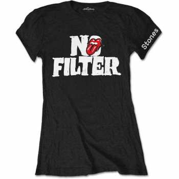 Merch The Rolling Stones: Dámské Tričko No Filter Header Logo The Rolling Stones  S