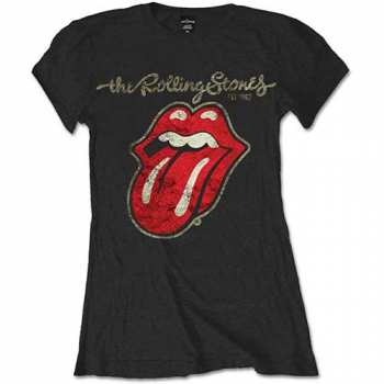Merch The Rolling Stones: Dámské Tričko Plastered Tongue  XL