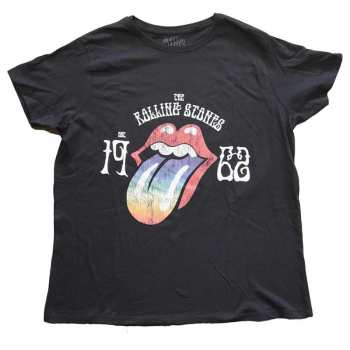 Merch The Rolling Stones: Dámské Tričko Sixty Rainbow Tongue '62
