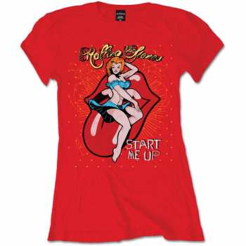 Merch The Rolling Stones: Dámské Tričko Start Me Up  XL