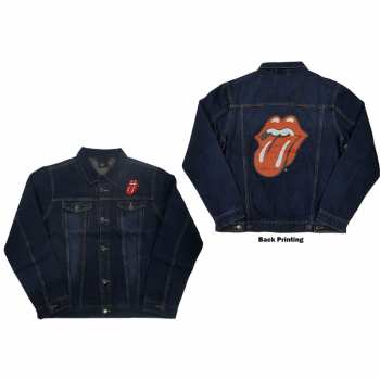 Merch The Rolling Stones: Džínová Bunda Classic Tongue  L
