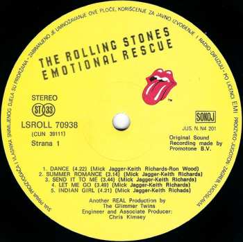 LP The Rolling Stones: Emotional Rescue 517718