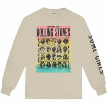 Merch The Rolling Stones: The Rolling Stones Unisex Long Sleeve T-shirt: Some Girls (back & Sleeve Print) (large) L
