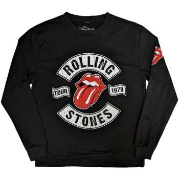 Merch The Rolling Stones: The Rolling Stones Unisex Sweatshirt: Us Tour 1978 (back & Sleeve Print) (x-large) XL
