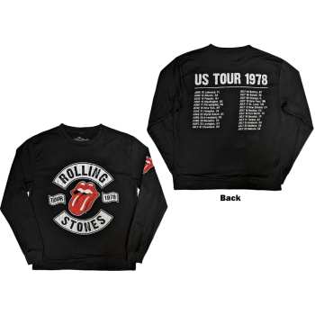 Merch The Rolling Stones: The Rolling Stones Unisex Sweatshirt: Us Tour 1978 (back & Sleeve Print) (large) L