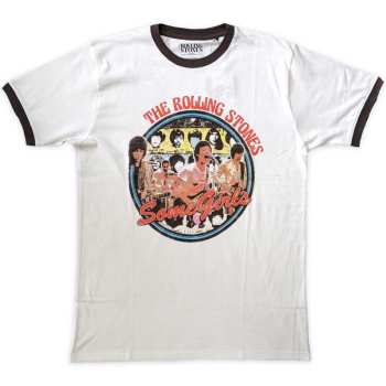 Merch The Rolling Stones: The Rolling Stones Unisex Ringer T-shirt: Some Girls Circle (medium) M