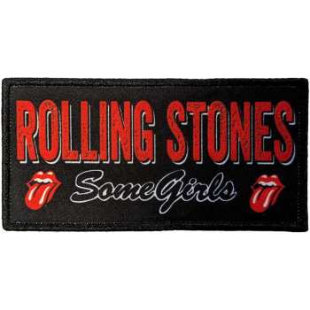 Merch The Rolling Stones: Standard Printed Patch Some Girls Logo The Rolling Stones