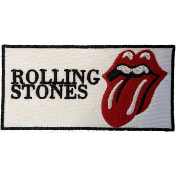 Merch The Rolling Stones: Standard Woven Patch Text Logo The Rolling Stones