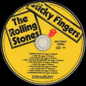 CD The Rolling Stones: Sticky Fingers