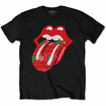 Merch The Rolling Stones: Tričko Christmas Tongue  L